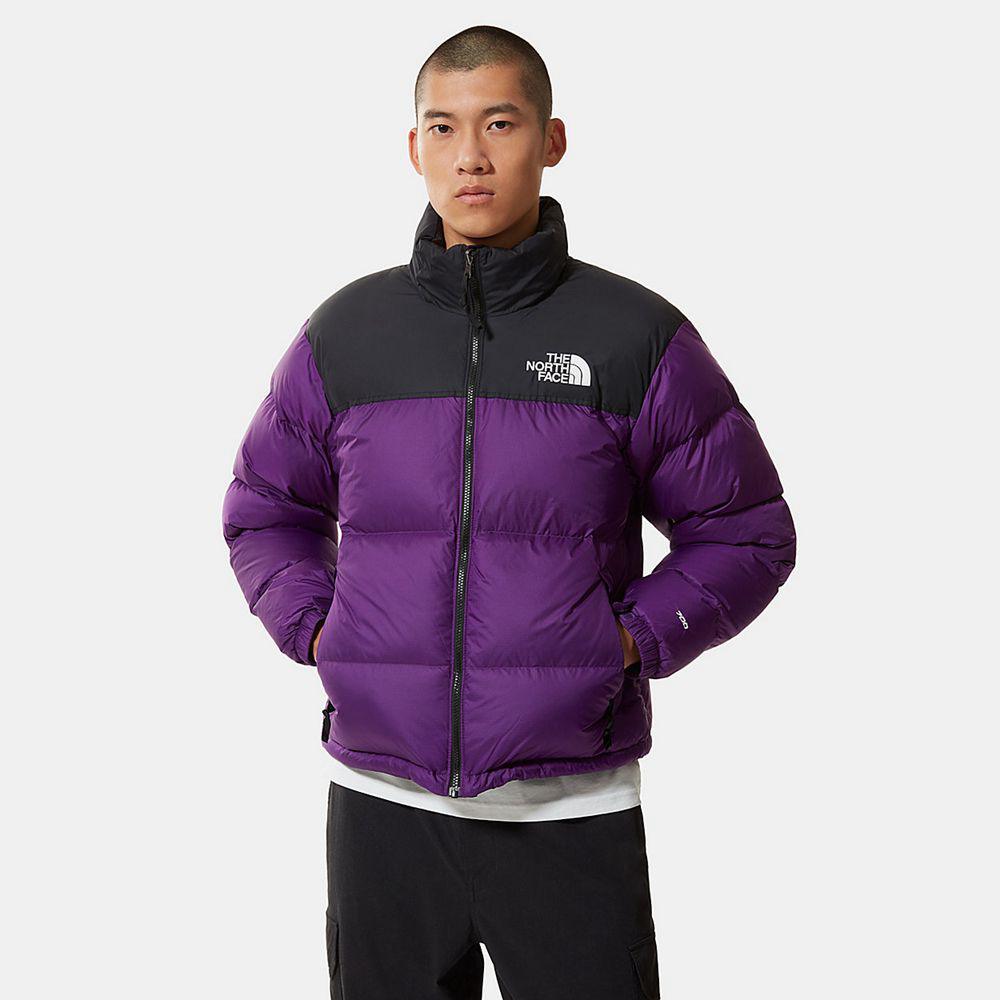 The North Face 1996 Retro Nuptse Packable Ανδρικα Puffer Μπουφαν - Μωβ (CLGB92136)